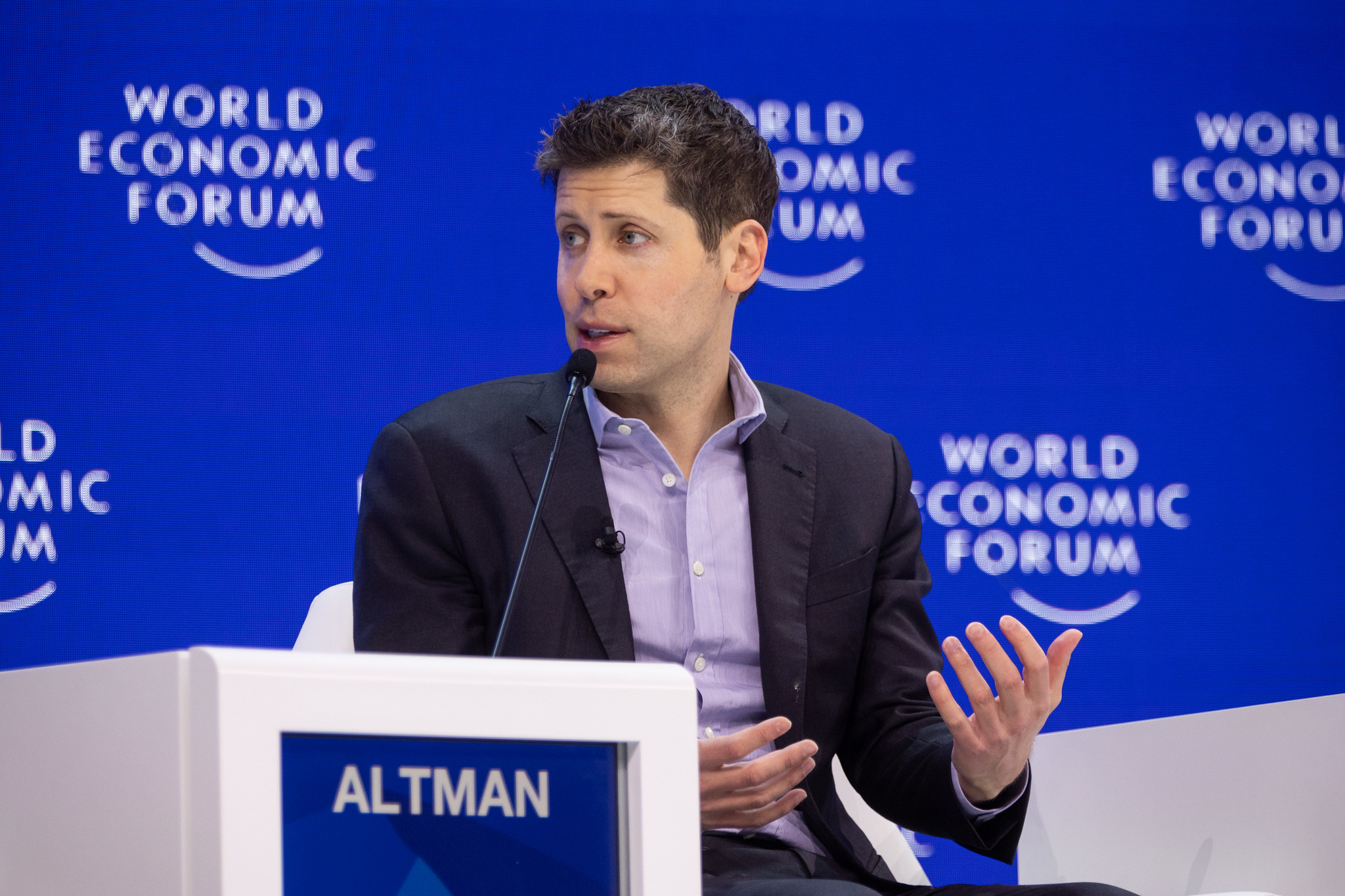 Sam Altman at the WEF 2024