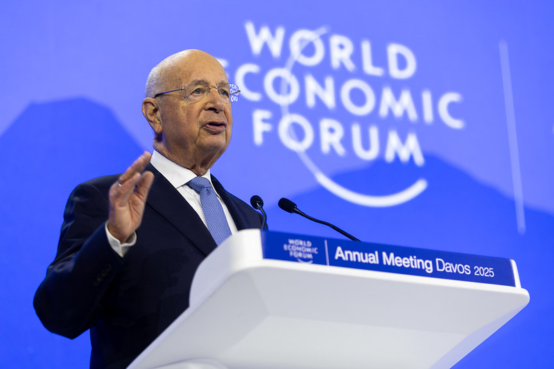 Klaus Schwab at WEF 2025 Davos