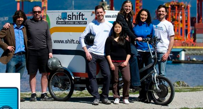 Members of the trike team at Shift Delivery Coop