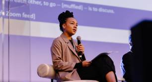 Ayeisha Thomas Smith at Partners for New Economy event